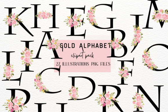 Black Letters with Watercolor Peonies Review