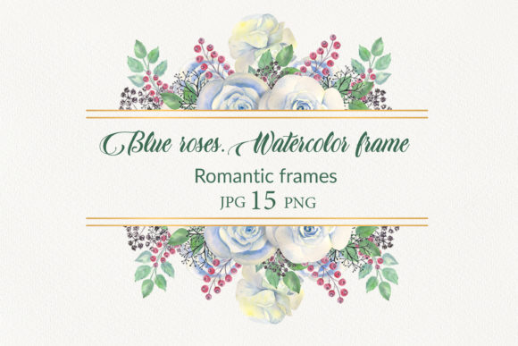 Blue Roses. Watercolor Frames: A Designer's Review