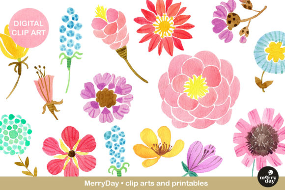 Clip Art Watercolor Flowers: A Designer Review