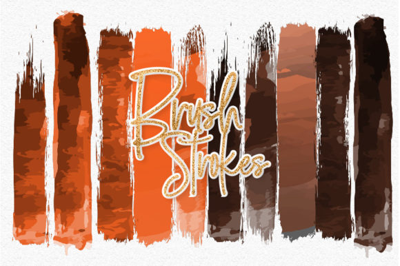 Halloween Watercolor Brush Strokes 01 Illustrations