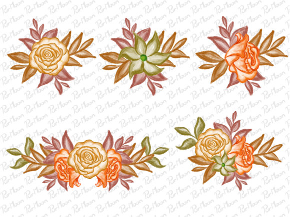 Watercolor Autumn Floral Illustrations Review