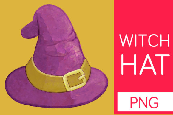 Watercolor Purple Witch Hat Clipart Review